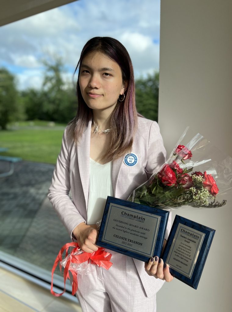 Celeste Trianon at graduation.